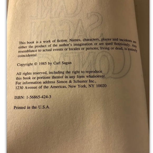 Contact Hard Cover 1985 Rare Movie Cover - Picture 9 of 9